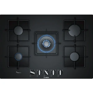 PPQ7A6B10 75 cm Wok Gözlü Siyah Cam Ankastre Ocak