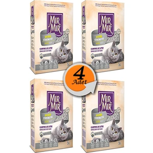 Mır Mır Aktif Karbonlu Bentonit Kedi Kumu 5 L x 4 Adet