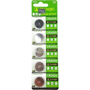 Tianqiu 3V Lithium Pi̇l CR2025 5li̇