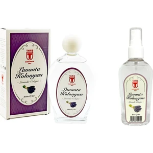 Tari̇ş Cam Şi̇şe Lavanta Kolonyası 200 ml ve Sprey Lavanta Kolonyasi 80 ml Set