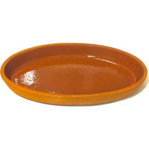 Topraktan Çömlek-Oval Orta Boy Sırlı Balık Köfte Helva Tavası/güveci-24 cm