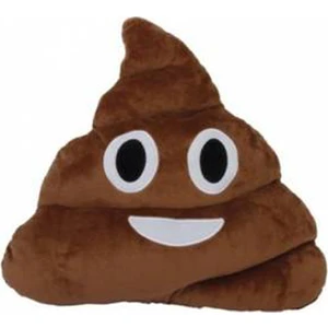 Gülen Poo Emoji Yastık.