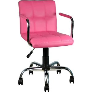 Carla Çalışma Koltuğu-Pembe Deri - 9503D0120