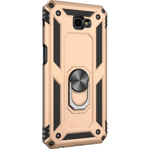 Samsung Galaxy J4 Core Kılıf Military Ring Holder Gold