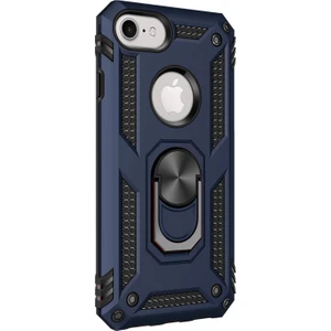 Apple iPhone 6 Plus Kılıf Military Ring Holder Lacivert