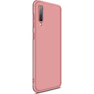 Samsung Galaxy A50 Kılıf Double Dip 360 Protective Rose Gold