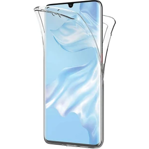 Huawei P30 Pro Kılıf 6 Tarafı Tam Full Koruma 360 Clear Soft Şeffaf