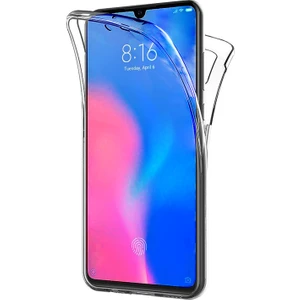 Xiaomi Mi 9 Kılıf 6 Tarafı Tam Full Koruma 360 Clear Soft Şeffaf