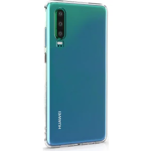 Huawei P30 Kılıf Transparent Soft Beyaz
