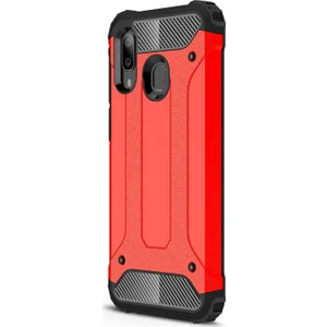 Samsung Galaxy A40 Kılıf Rugged Armor Kırmızı