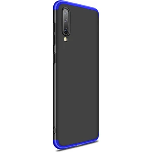 Samsung Galaxy A50 Kılıf Double Dip 360 Protective Siyah Mavi