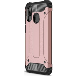Samsung Galaxy A40 Kılıf Rugged Armor Rose Gold