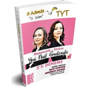Benim Hocam Yayınları TYT 3 Adımda Matematik Türkçe 5'Li Deneme ''2.Adım''