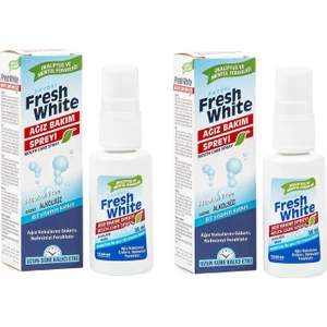 Fresh White Ağız Kokusu Giderici ve Önleyici Sprey 2 Adet