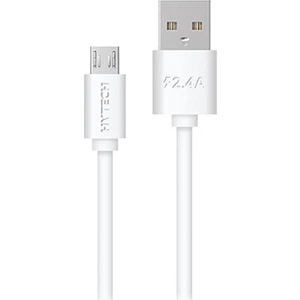 HY-X86 1m 2.4A Micro USB Beyaz Şarj Kablosu