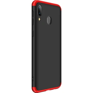 Samsung Galaxy A30 Kılıf Double Dip 360 Protective Siyah Kırmızı
