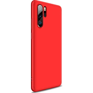 Huawei P30 Pro Kılıf Double Dip 360 Protective Kırmızı