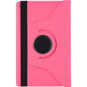 Samsung Galaxy Tab A 10.1'' T510 Kılıf 360 Rotating Stand Deri Koyu Pembe