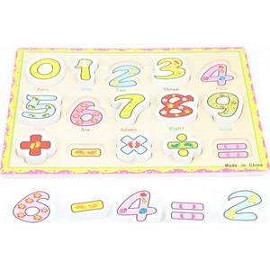 Ahşap Puzzle 3 Boyutlu Sayılar