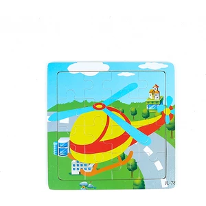 Helikopter Figür 16 Parça Ahşap Puzzle