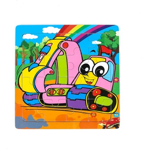 Ekskavatör Figür 16 Parça Ahşap Puzzle