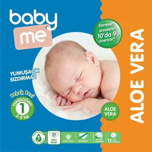 Baby Me Aloe Vera Yenidoğan 1 Bebek Bezi 2 - 5 Kg 50 Adet