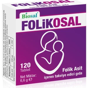 Folik Asit 400 Mcg 120 Tablet Biosal Folikosal