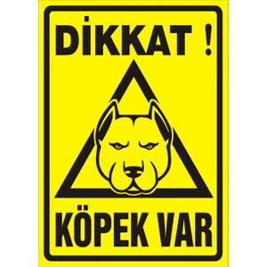 Rüzgar Levha Güvenlik Levhaları Dikkat Köpek Var Uyarı Levhası