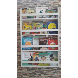 Yapım Decomira Montessori Kitaplık Çocuk Odası Kitaplık 4 Raflı