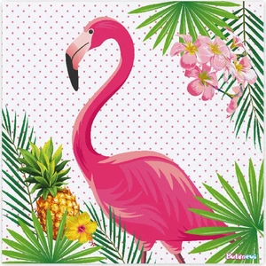 Flamingo Temalı Kağıt Peçete 33 cm x 33 cm 16 Adet