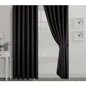 Belle Cose Blackout Karartma Gri Fon Perde 100 x 260 cm Tek Kanat