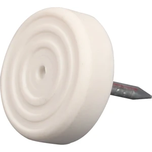 Koltuk Kanepe Ünite Mobilyaya  Çivili Masa Sandalye Yumuşak Plastik Kaydırmaz Zemin Koruyucu 20'li 19 mm Beyaz