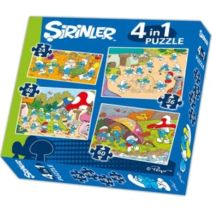 Şirinler 4 In 1 Puzzle