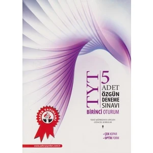 Zafer Tyt 5 Adet Ögün Deneme Sınavı Birinci Oturum