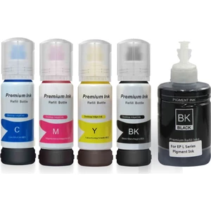 Photoink 504  105/106 Ecotank  5 Renk Set Mürekkep L7160 L7180
