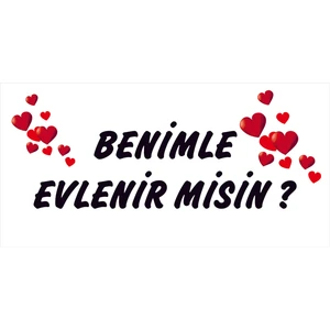 Kirpi Baskı Merkezi Benimle Evlenir Misin? - Branda Afiş