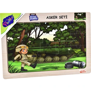 Ahşap Eğitici Puzzle / Asker Seti