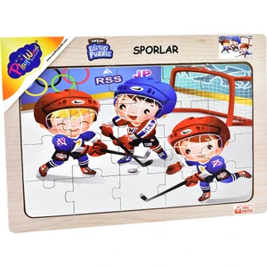 Ahşap Eğitici Puzzle / Sporlar