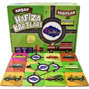 Eğitici Ahşap Hafıza Kartları Taşıtlar