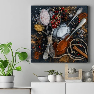 Kanvas Tablo Market Baharatlar Kanvas Tablo