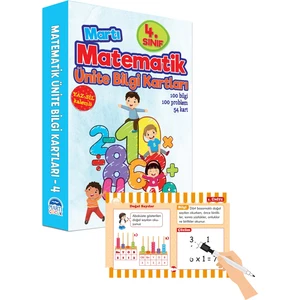 Matematik Ünite Bilgi Kartları 4. Sınıf/Yazsil Özellikli - Emine Sevgi Özen