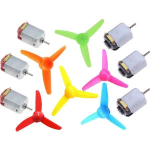 Ece Üç Kanat Pervane 6 Adet - 1.5-3V Dc  Motor 6 Adet Set