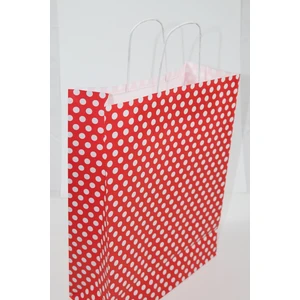 Kraft  Çanta 31x12x41cm 25'li Paket (Büyük Boy) Kırmızı