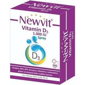 Newvit Vitamin D3 1.000 IU Sprey - Damla 30 ml
