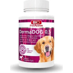 Bio Pet Active Dermadog 150 Tablet Brewers Yeast Sarımsaklı Maya Tableti
