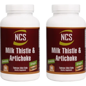 Milk Thistle Artichoke Zerdeçal Karahindiba Zencefil Maydanoz Deve Dikeni Enginar 2 Kutu 90 Tablet