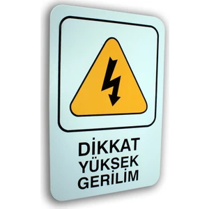 PassPano Pvc Foam Levha YÜKSEK GERİLİM   16 x 24 cm