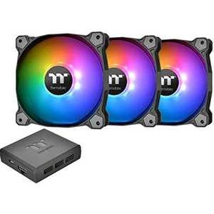 Pure Plus 12 Adreslenebi̇lir RGB Ledli̇ 3x120mm Fan + Kontrol Kasa Fani Ki̇ti̇ CL-F063-PL12SW-A