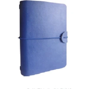 Trio Deri Kapak Defter 12X19 144 Yp Mavi