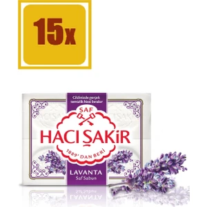 Hacı Şakir Lavanta Kalıp Sabun 4 x 150 gr 15'li Set